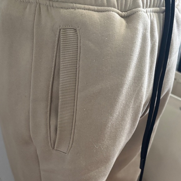 Women's Beige Jogger Pants - Picture 2 of 4